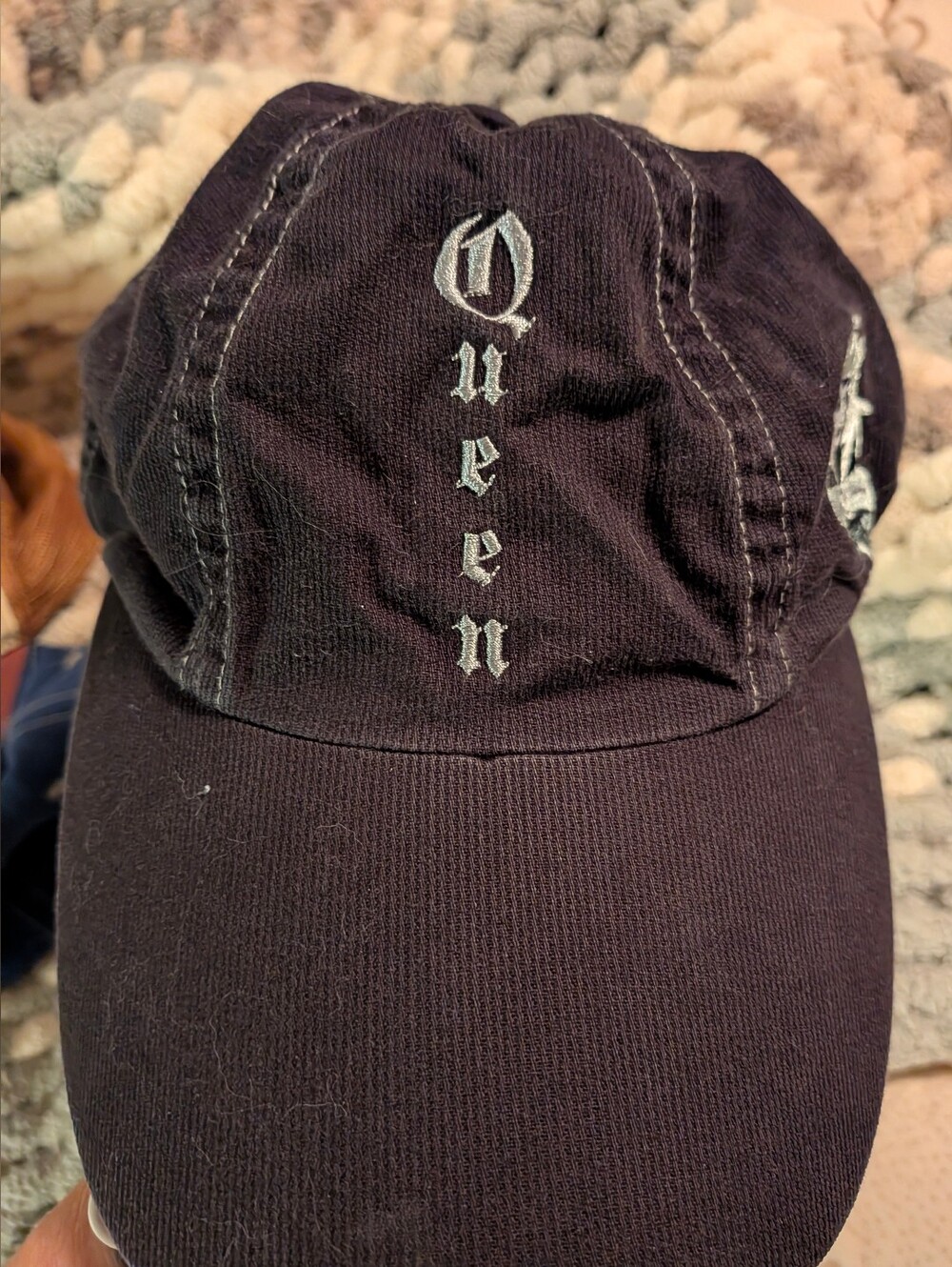 Disney Parks Evil Queen Hat Walt Disney World Black Embroidered